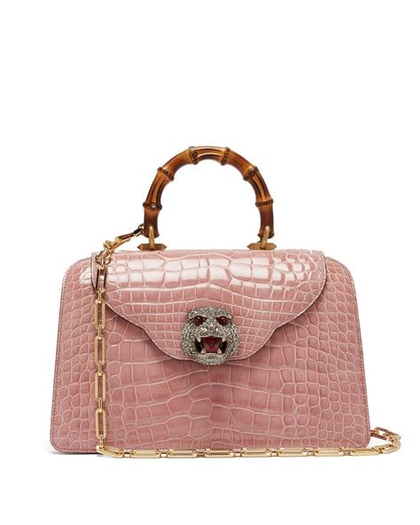 gucci pink bamboo backpack|gucci bag with bamboo handle.